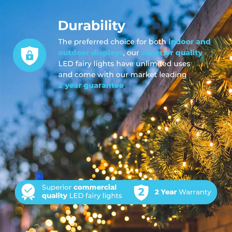 ConnectGo® Pre Lit Connectable Outdoor Christmas Garland Colorado Spruce