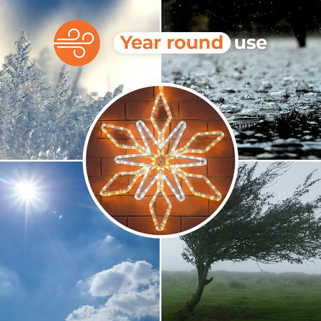 ConnectPro® 60cm Snowflake Outdoor Christmas Silhouette Light