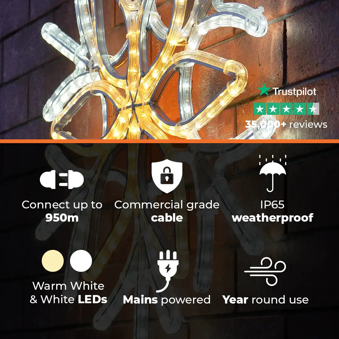 ConnectPro® 70cm Snowflake Outdoor Christmas Silhouette Light