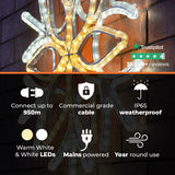 ConnectPro® 70cm Snowflake Outdoor Christmas Silhouette Light