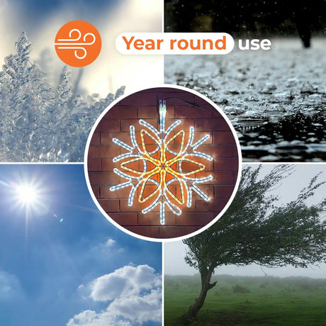 ConnectPro® 70cm Snowflake Outdoor Christmas Silhouette Light