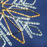 ConnectPro® 1.2m Snowflake Outdoor Lamp Post Motif Commercial Christmas Light