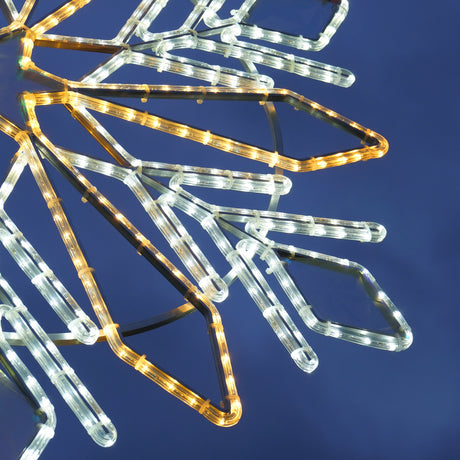ConnectPro® 1.2m Snowflake Outdoor Lamp Post Motif Commercial Christmas Light