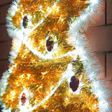 75cm Tinsel Christmas Tree Outdoor Silhouette Light