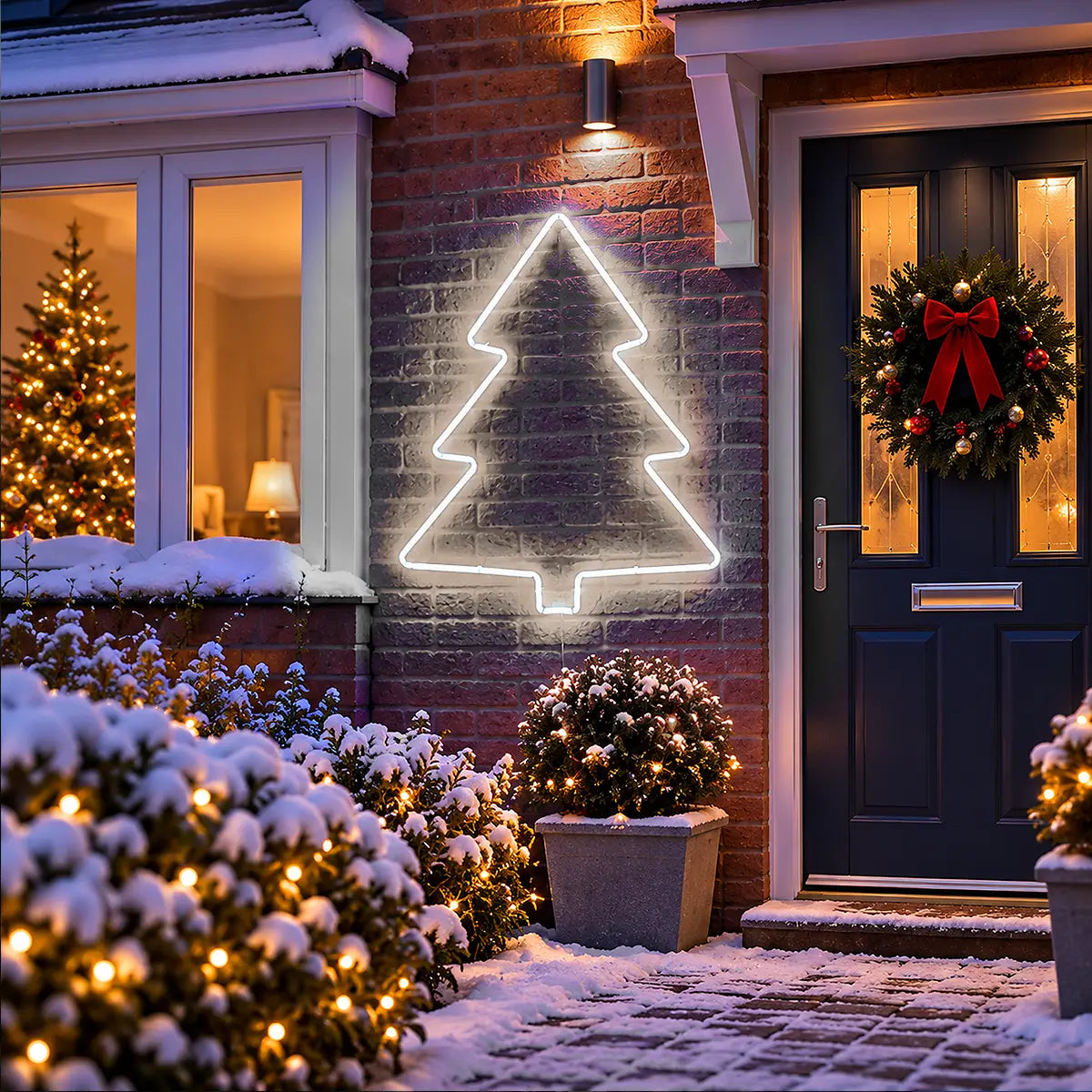 1.3m ConnectPro® Outdoor LED Neon Flex Christmas Tree Silhouette, Connectable