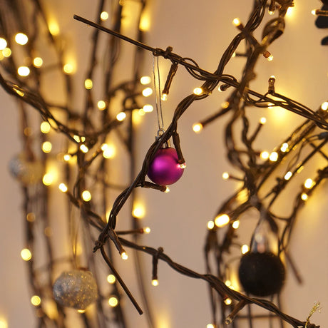 2.4m Warm White Outdoor LED Tree Freestanding or Wall Mounted