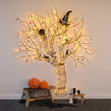 2.4m Warm White Outdoor LED Tree Freestanding or Wall Mounted
