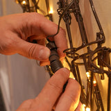 2.4m Warm White Outdoor LED Tree Freestanding or Wall Mounted