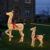 Outdoor Light up Reindeer Family Christmas Figure with Moving Head