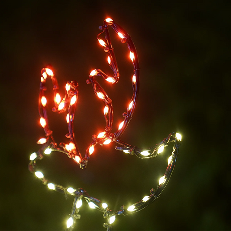 68cm Santa Sleigh & Reindeer Outdoor Christmas Silhouette Light