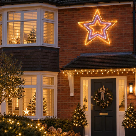 77cm Star Light Outdoor Christmas Silhouette Window Light