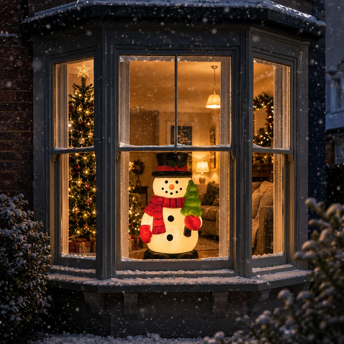 61cm Snowman Blow Mould Outdoor Figure Retro Christmas Light