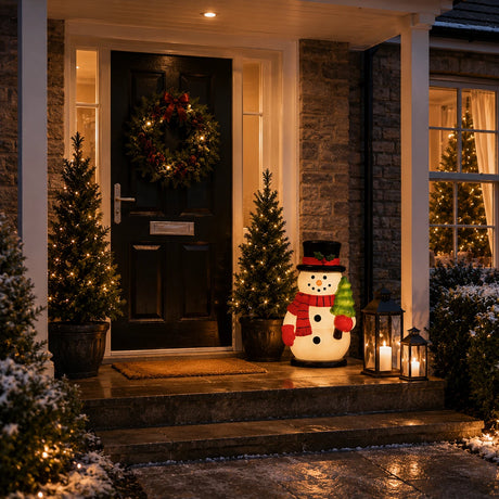 61cm Snowman Blow Mould Outdoor Figure Retro Christmas Light