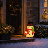 61cm Snowman Blow Mould Outdoor Figure Retro Christmas Light