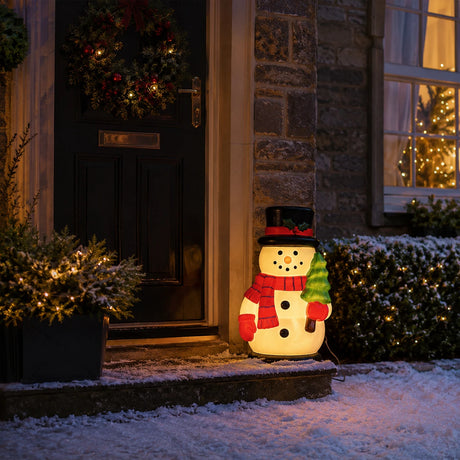 61cm Snowman Blow Mould Outdoor Figure Retro Christmas Light