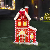 61cm Gingerbread House Blow Mould Outdoor Figure Retro Christmas Light