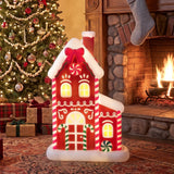 61cm Gingerbread House Blow Mould Outdoor Figure Retro Christmas Light