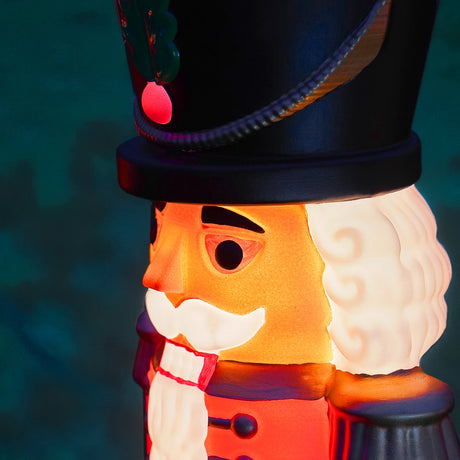 61cm Nutcracker Blow Mould Outdoor Figure Retro Christmas Light