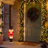 61cm Nutcracker Blow Mould Outdoor Figure Retro Christmas Light