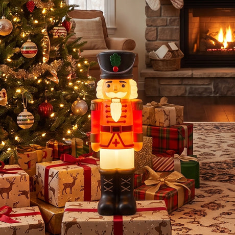 61cm Nutcracker Blow Mould Outdoor Figure Retro Christmas Light