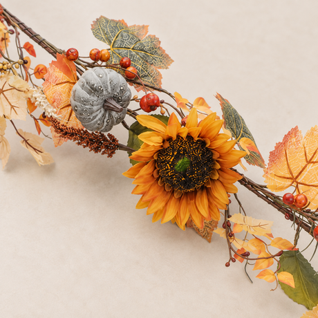 1.5m Sunflower Autumn Garland