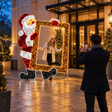 2.7m Outdoor Christmas Santa Picture Frame