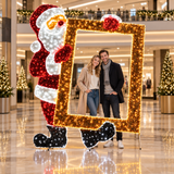 2.7m Outdoor Christmas Santa Picture Frame