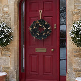 30cm White Berries Winter Wreath