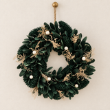 30cm White Berries Winter Wreath
