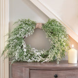 61cm Snowy Heart Christmas Wreath