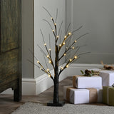 60cm Pre Lit Twig Tree Warm White LEDs Battery Operated