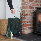 60cm Pre Lit Twig Tree Warm White LEDs Battery Operated