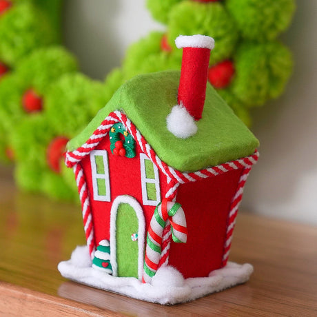 Grinch Village House Christmas Decoration 15cm