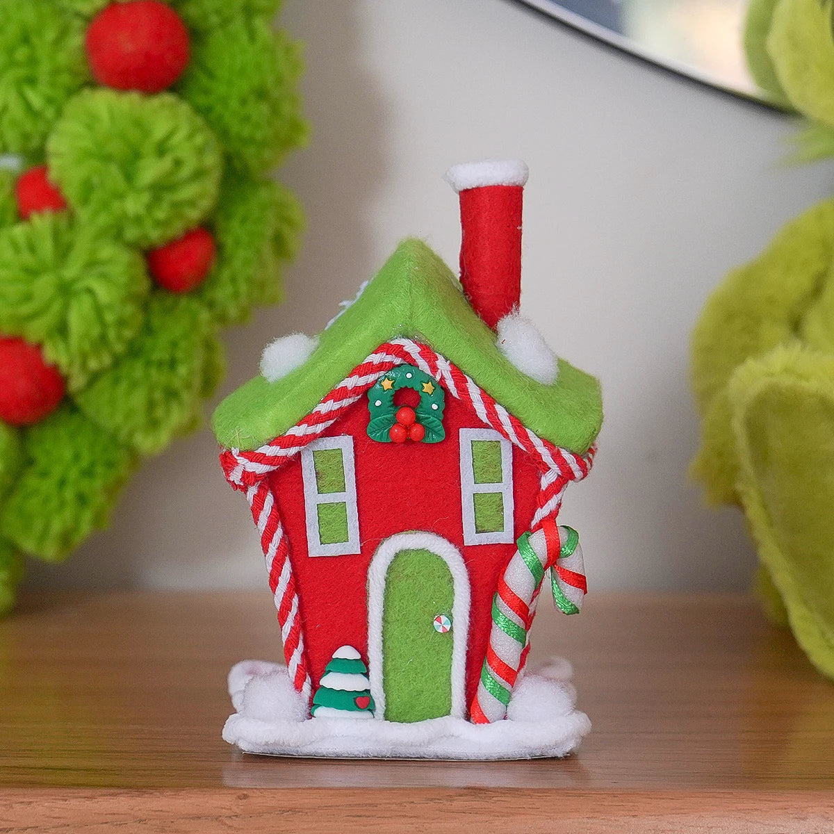Grinch Village House Christmas Decoration 15cm
