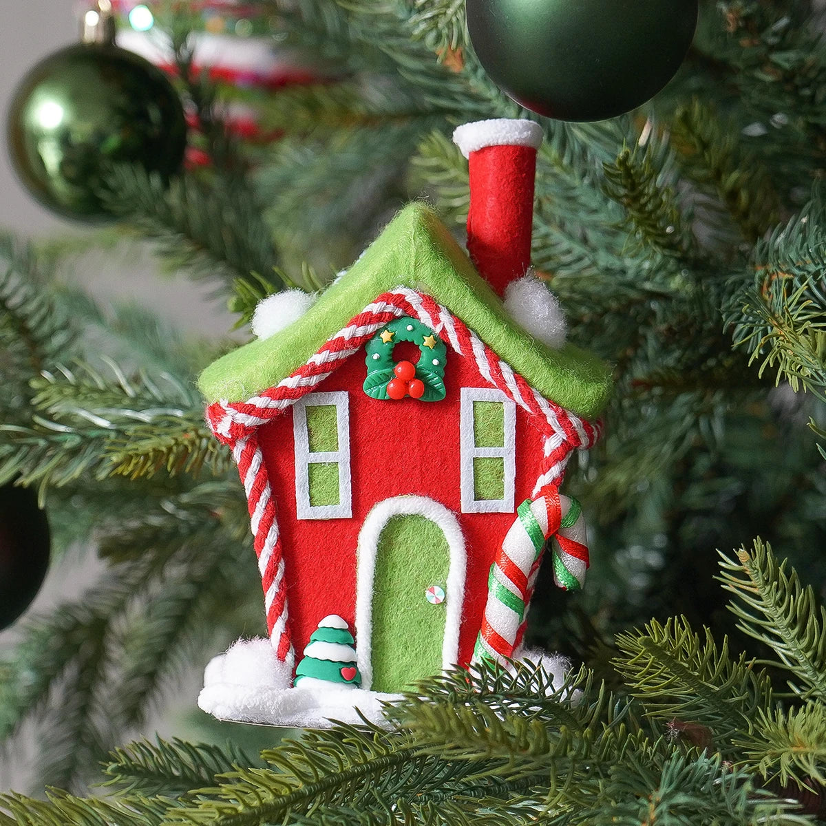 Grinch Village House Christmas Decoration 15cm