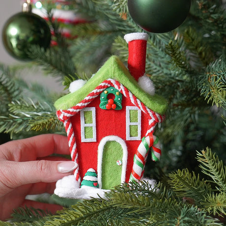 Grinch Village House Christmas Decoration 15cm