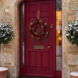36cm Green & Red Berry Christmas Wreath