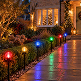 10 Colour Changing LED Ball Christmas Stake Lights 33cm