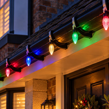 10 Colour Changing LED Cone Christmas Stake Lights 36cm
