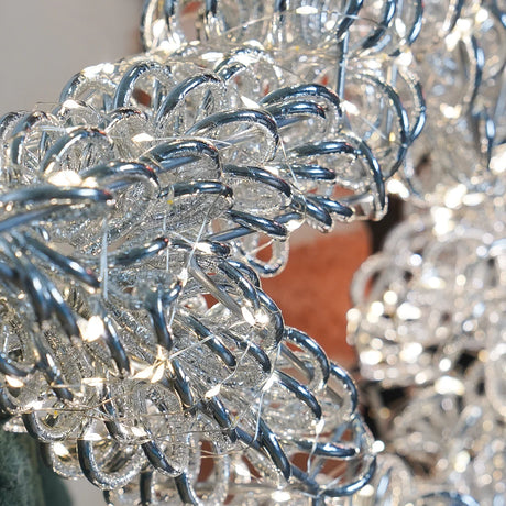 50cm LED Star Light Outdoor Christmas Decoration Silver Twist