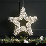 50cm LED Star Light Outdoor Christmas Decoration Silver Twist