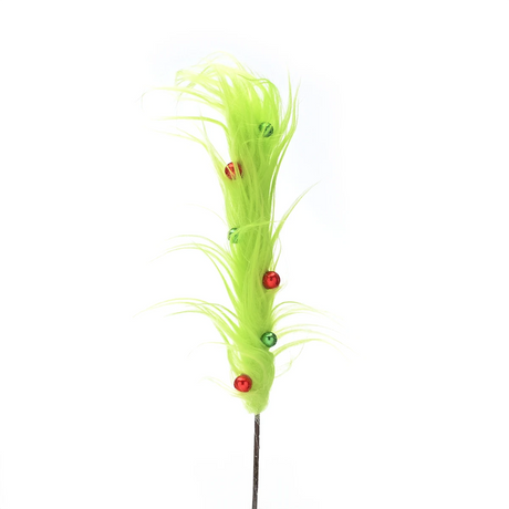Grinch Christmas Decoration Faux Fur Picks