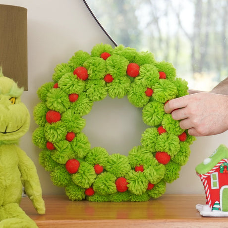 35cm Grinch Wreath Christmas Decoartion