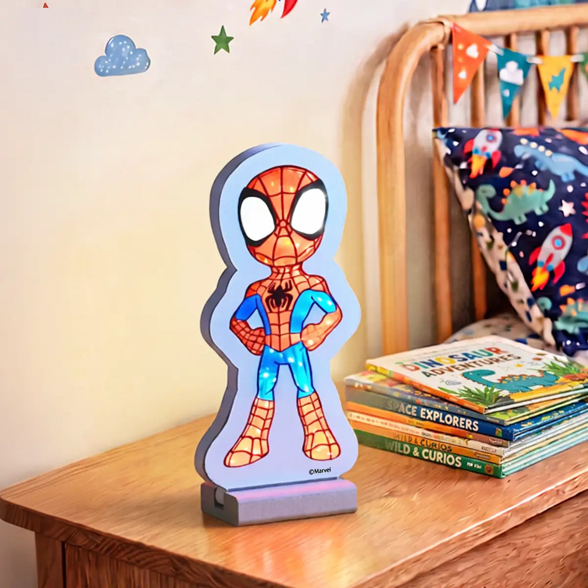 ©Disney Spiderman LED Infinity Mirror Light 20cm