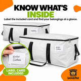 90L Heavy-Duty Moving & Storage Bags – Reusable Packing Bags with Carry Handles