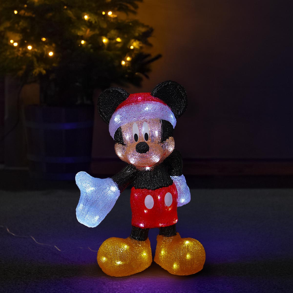☆ミッキーマウスクリスマス飾り☆Disneyレアオブジェ 54cm Mickey Mouse Acrylic Figure | Indoor and Outdoor Disney