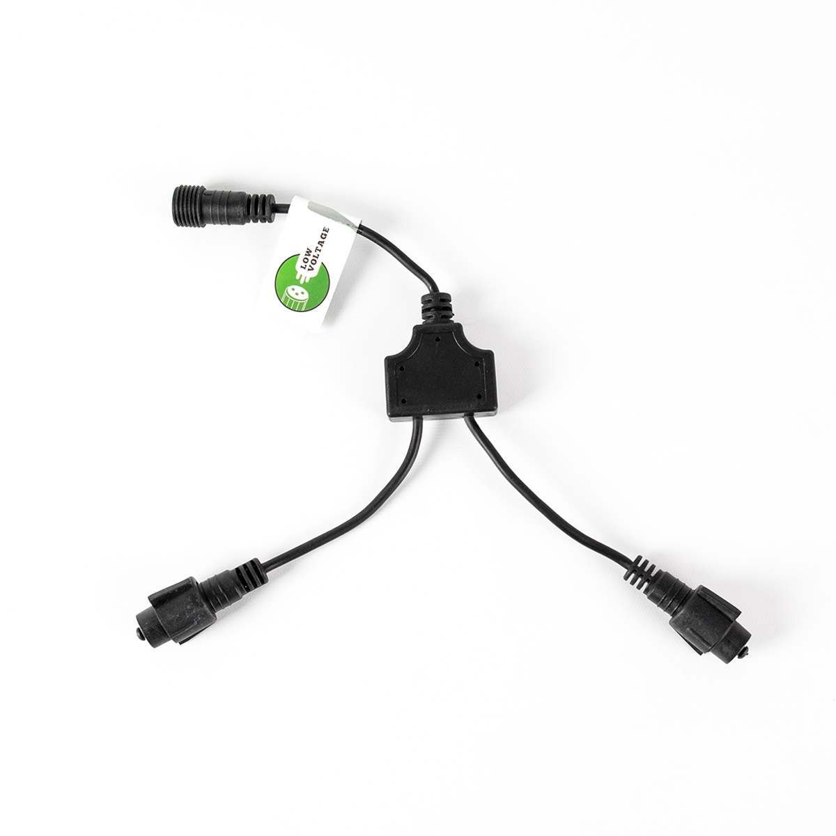 30cm Low Voltage Connectable T and Y Connector, Black, Green or White