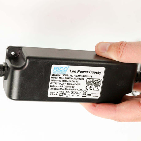 Medium Power Pack with Controller, 5m Green Cable - Powers up to 1600 LEDs