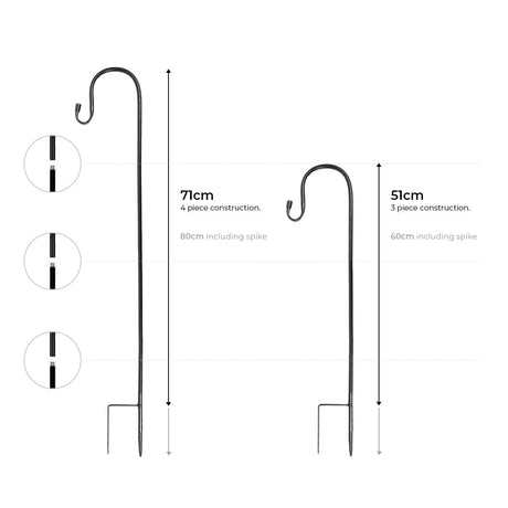 Fisherman Hanging Lantern Solar Stake Light Filament Effect