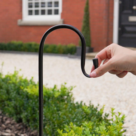 Black Metal Shepherd's Crook, Hook & Pole, 51cm or 71cm